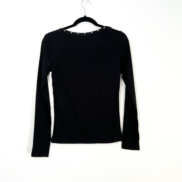 VTG Moda International Top Womens S Henley Babydoll Y2K Whimsigoth Fairy Grunge - Picture 4 of 6